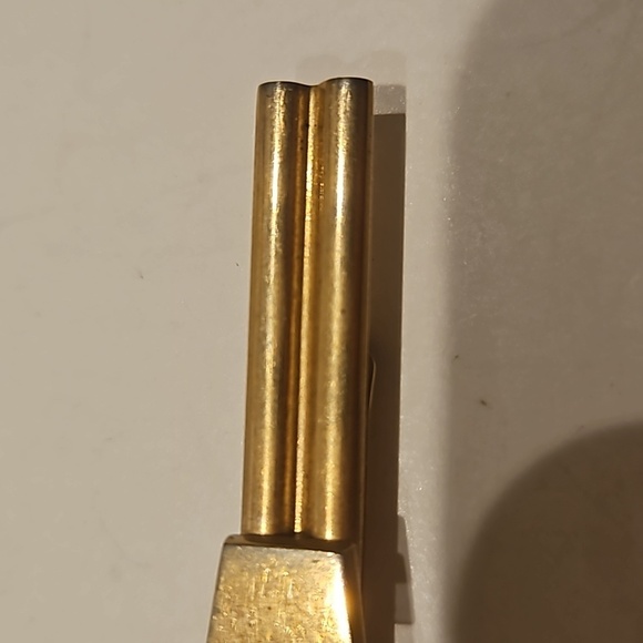 SWANK "A" Goldtone Tie Bar - Picture 4 of 7